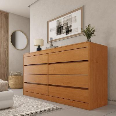 Cômoda CR35476 8 Gavetas MDF Corrediças Telescópicas Cinamomo Multimóveis