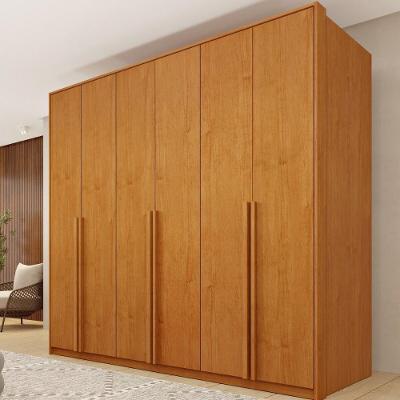 Guarda Roupa Casal CR35494 6 Portas Dobráveis 6 Gavetas MDP Cinamomo