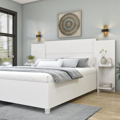 Cabeceira Queen Extensível CR35462 Neve na Parede MDP Branco Multimóveis