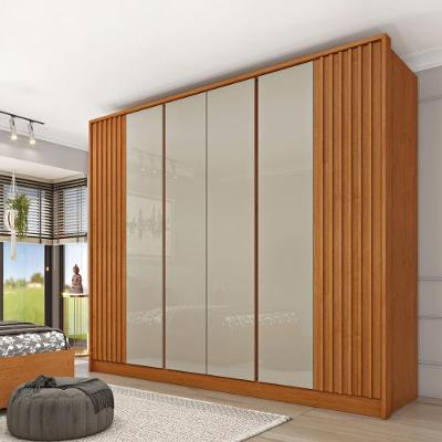 Guarda Roupa Casal CR35482 6 Portas 6 Gavetas MDP Cinamomo-Off White Multimóveis