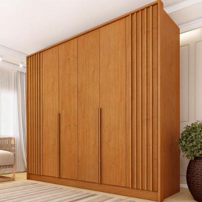 Guarda Roupa Casal CR35490 6 Portas Dobráveis 4 Gavetas MDP Cinamomo Multimóveis