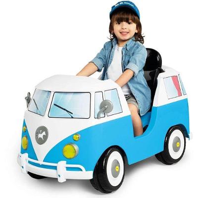 Veículo para Bebê Kombina Azul com Som 2 em 1 Até 30kg Calesita