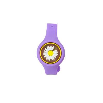 Pulseira Repelente Infantil Anti Mosquito Figurinhas Silicone Roxa