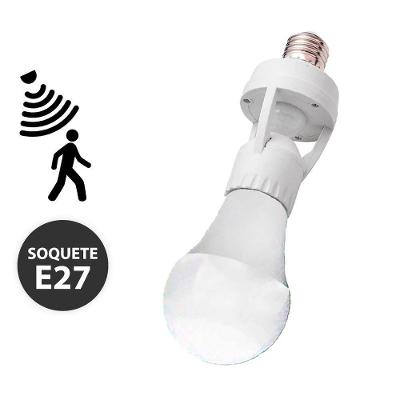 Sensor de Presença com Fotocélula E27 HZ-0858 Infravermelho 360 Graus Bivolt