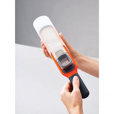 Ralador e Fatiador Handi Grate 2 em 1 Aço Inox Ergonômico Laranja Shopmix