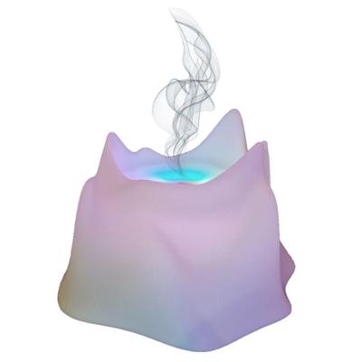 Umidificador de Aromas Montanha LED 7 Cores 240ML Branco Shopmix