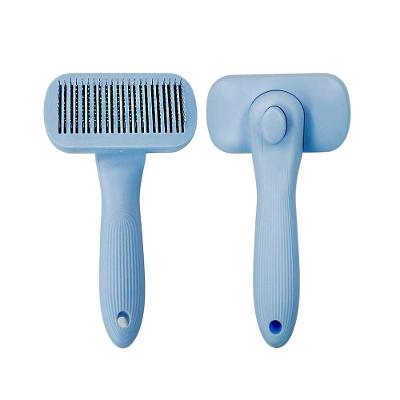 Rasqueadeira Shopmix Removedora Pelos Cães Gatos 264 Agulhas Azul
