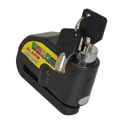Trava Cadeado com Alarme Sonoro Freio Moto Bike Scooter Pino Aço Shopmix