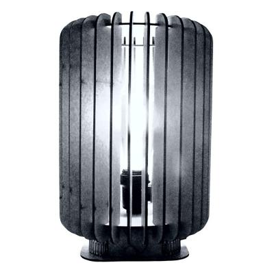 Abajur de Mesa Athenas em MDF Corte à Laser Bocal E-27 Preto Lenobre