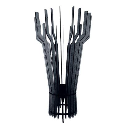 Abajur de Mesa Pampa MDF Corte à Laser Bocal E-27 Preto Lenobre