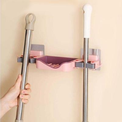 Suporte de Parede Sabonete Vassoura e Rodo Adesivo Rosa Shopmix