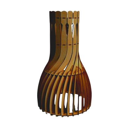 Luminária Pendente MDF Parafuso Bivolt Cabo Ajustável Marrom Lenobre