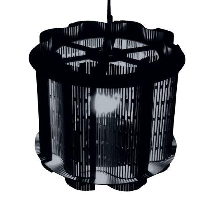 Luminária Pendente Pandora MDF 100W Bivolt Cabo Ajustável Preta Lenobre