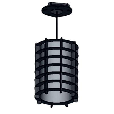 Luminária Pendente Malásia MDF Bivolt 100W E27 Cabo Ajustável Preta Lenobre