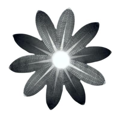 Luminária Pendente Girassol MDF Bivolt 100W E27 Preta Lenobre