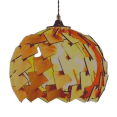 Luminária Pendente Figueira MDF Bivolt Soquete E27 Marrom Lenobre