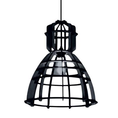 Luminária Pendente de Teto Robotnik MDF 100W Bivolt Preta Lenobre