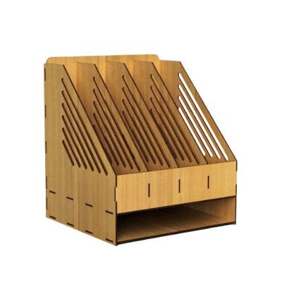 Organizador de Documentos MDF Cru 3MM Corte a Laser 37CM X 33CM Lenobre