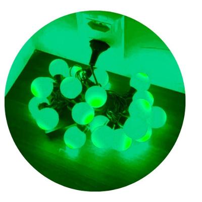 Cordão LED Pisca Bolinha 4M 8 Funções Natal 20 Unidades Verde Shopmix