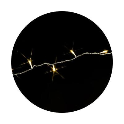 Cordão de LED 50 Lâmpadas Gota Fio Crystal 5M 8 Modos 110V Branco