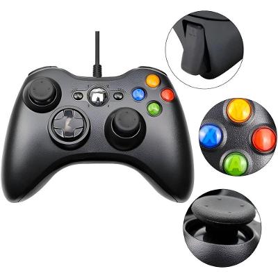 Controle Joystick com Fio Shopmix para PC USB com Vibração Preto