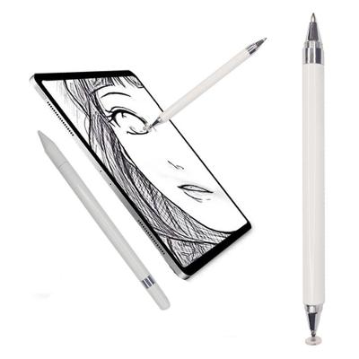 Caneta 2 em 1 Shopmix Touch Screen Multifuncional Metal 16cm Branco