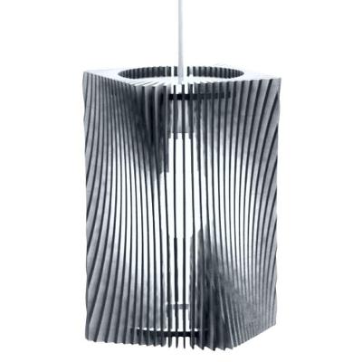 Luminária Pendente Tower MDF 100W Bivolt Cabo Ajustável Preta Lenobre