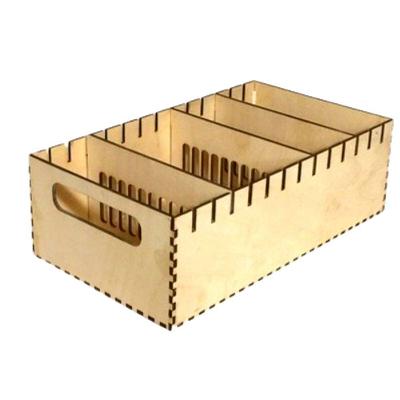Organizador com Divisórias Ajustáveis em MDF Corte a Laser 25cm X 14cm Lenobre