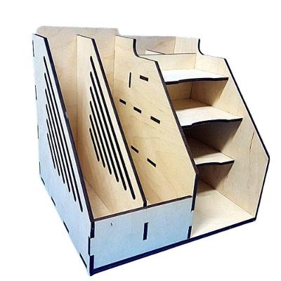 Organizador de Documentos MDF Cru 3MM Corte a Laser A4 Lenobre