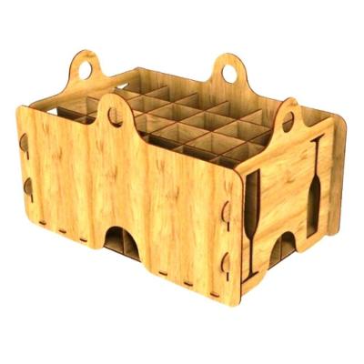 Organizador com Divisórias MDF Cru 3MM Corte a Laser 26cm X 28cm Lenobre