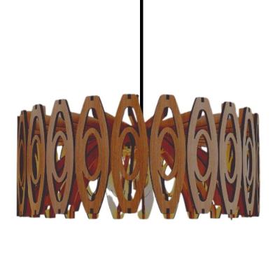 Luminária Pendente Topázio 2 Bolas MDF E27 100W Bivolt Lenobre