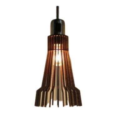 Luminária Pendente Bangkok MDF Cabo Ajustável 100W Bivolt Marrom Lenobre