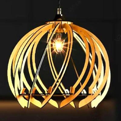 Luminária Pendente Centaurus MDF Corte a Laser Bocal E-27 Lenobre