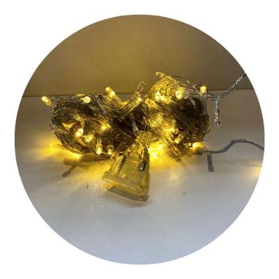 Cordão de LED 100 Lâmpadas 10 Metros Fio Cristal 8 Funções 110V Branco Quente