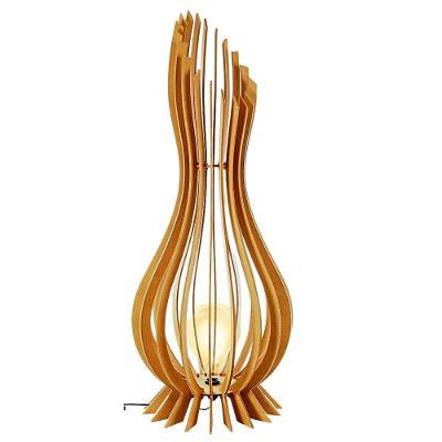 Luminária de Chão Ana Maria MDF Bivolt 100W E27 Preto Lenobre