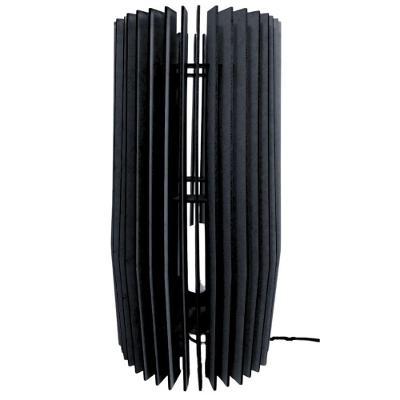 Kit 2 Abajures de Mesa Leblon MDF 100W Bivolt Preto Lenobre