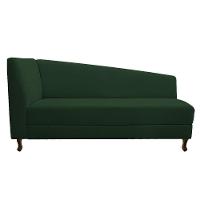 Kit Diva Recamier Heitor 140Cm Lado Esquerdo E 02 Poltronas Luiza Suede - Amarena Móveis Verde - 7