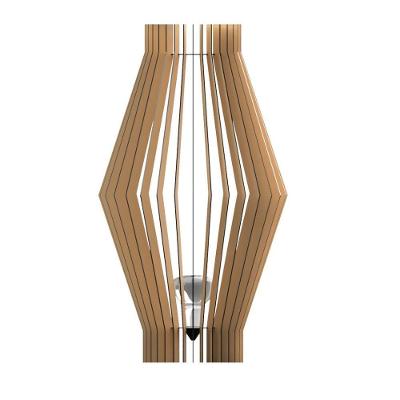 Luminária de Chão Acrópole MDF Bivolt 100W E27 Preta Lenobre