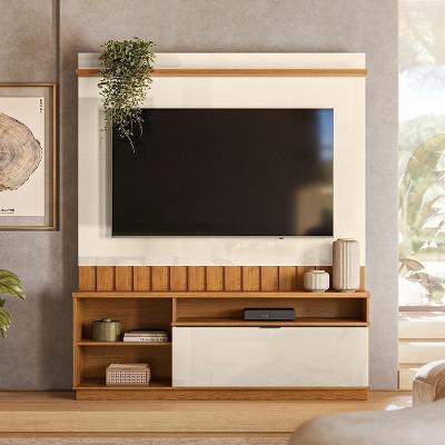 Estante Home Theater Diamantina 1 Porta MDF 150CM Off White Möbler