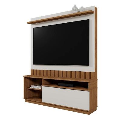 Estante Home Theater Diamantina 1 Porta MDF 150CM Amêndoa Möbler