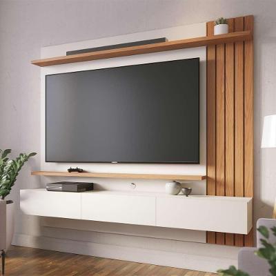 Home Painel Suspenso Railay G73 65" 180cm MDP Off White-Freijó Gran Belo
