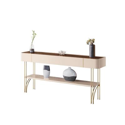 Aparador Decorativo Rennes G26 MDF-MDP 160cm Off White-castanho Gran Belo