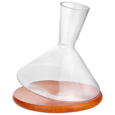 Decanter Savant Wood Cristal Ecológico Base Madeira 2,3L Full Fit