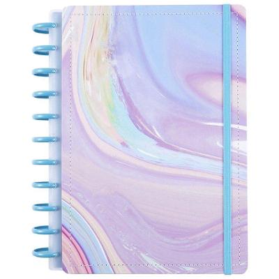 Caderno de Disco Reposicionável Disko Algodão Doce Médio Capa Dura Rosa