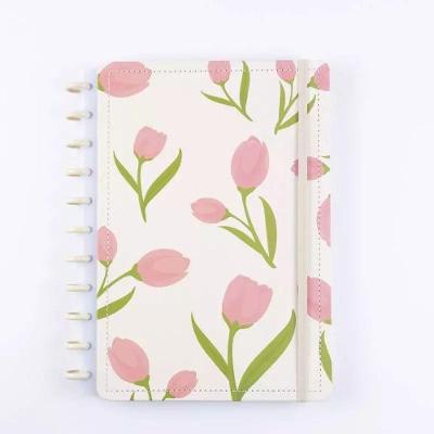 Caderno de Disco Disko Tulipa m Capa Dura 80 Folhas 19cm X 26cm