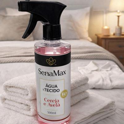 Água para Tecido Cereja e Avelã 500ML com Borrifador Rosa Senalândia