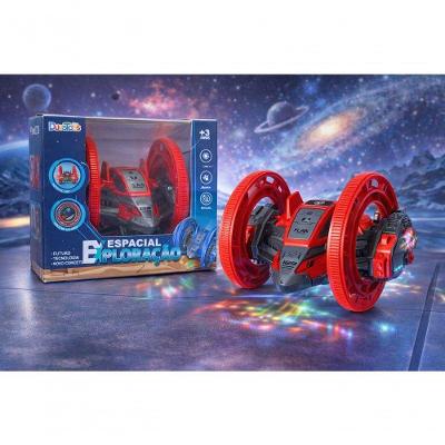 Carrinho Elétrico Infantil Espacial Exploração Rotação 360 graus  Luz e Música Dute Brasil