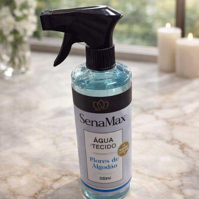 Água para Tecido Flores de Algodão 500ML Borrifador Perfuma Azul Senalândia