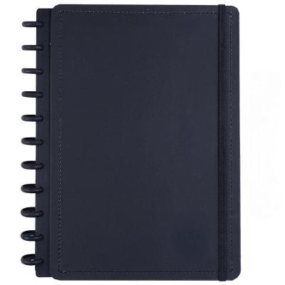 Caderno de Disco Disko Black Grande g Capa Dura 80 Folhas Preto