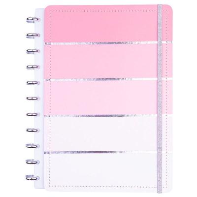 Caderno de Disco Reposicionável Disko Listral Capa Dura Grande Rosa
